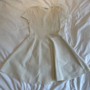 Parker Mini Skater Dress in Ivory